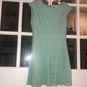 Mint green adult party dress